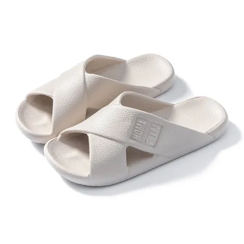 Golofi Home EVA Textured Slippers Summer Indoor Bathing Soft Sole Slip Resistant Lightweight Bathroom Slippers