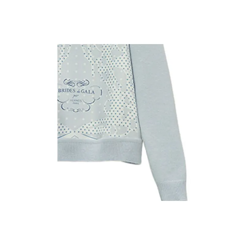 HERMES Sweatshirts Women's Blue-4