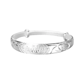 FUSSEM S999 Fine Silver Bangles Women's