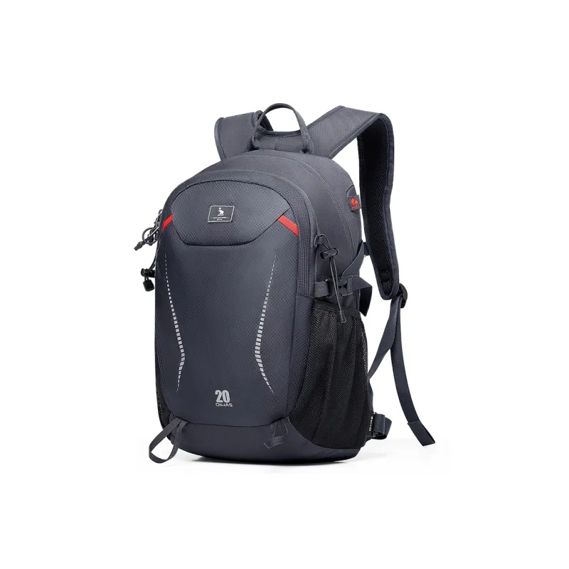 OIWAS Fabric Mountaineering Bag Backpack Regular Unisex Black/Dark Blue/Dark Gray-13