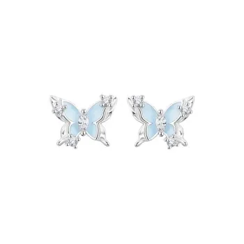 CARAT'S DIARY S925 Silver Stud Earrings Women's