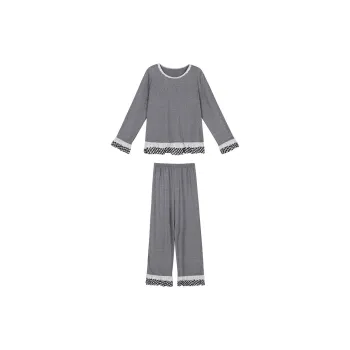 Joycefuuu Bra Pajama Set Women's Gray