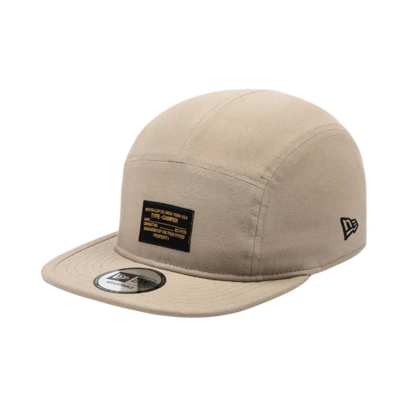 New Era Cotton Baseball Caps Unisex Beige-1