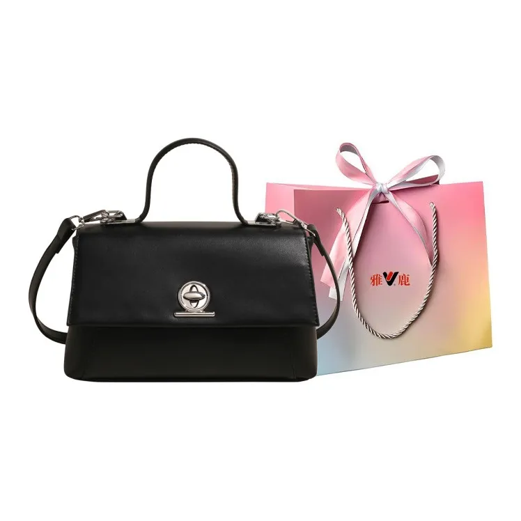 Yalu PU Handbag Women's Black/Light Brown/White/Khaki-0