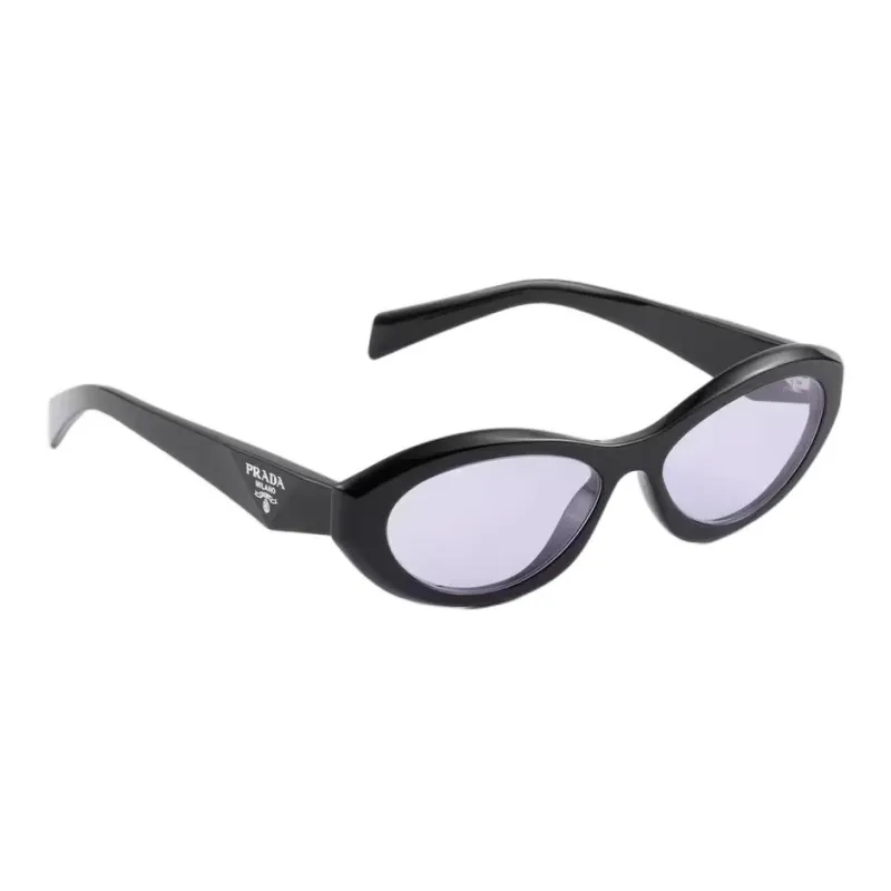 PRADA Acetate Recycled Biobased Fiber Cat Eye Sunglasses Women's Black-1