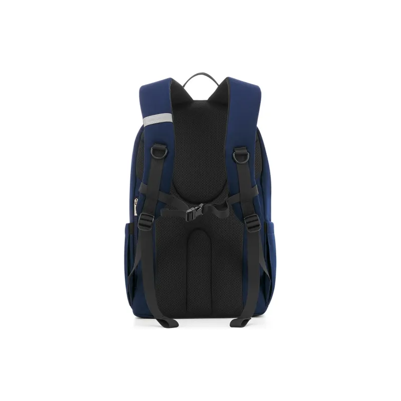 OIWAS Fabric Backpack Regular Unisex Orange/Light Blue/Dark Blue-17