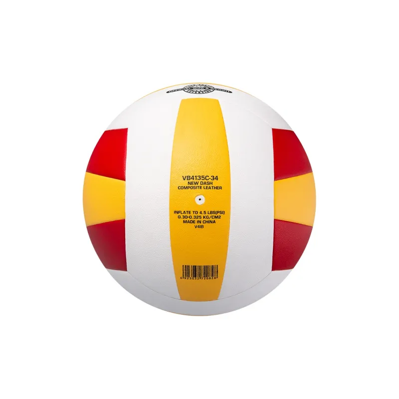 Star PU Size 5 Ball Volleyball Unisex Yellow Red White-7