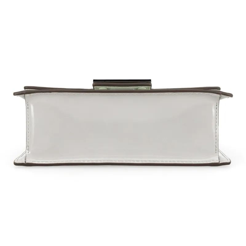 TORY BURCH BON BON Cow Leather Shoulder Bag Crossbody Bag Handbags Mini Women's Gray-3