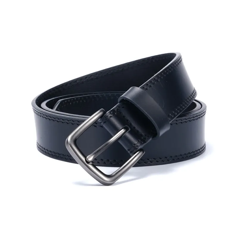 Yalu Preferred Top Grain Cow Leather Belts Men's Width 3.5CM-1