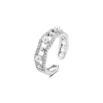 Anxious Artificial Pearl Rings Women's