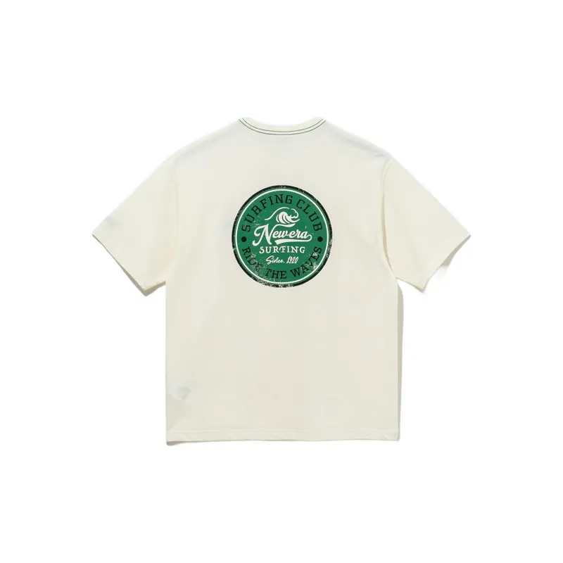New Era T Shirts Unisex Beige-1