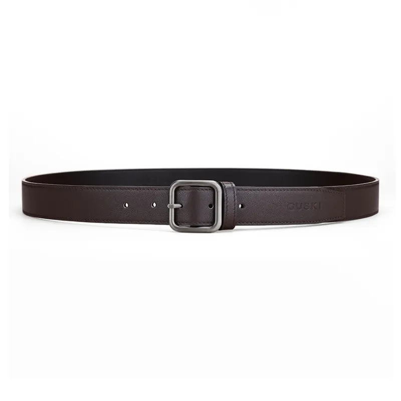GUSKI Top Grain Cow Leather Leather Belts Women's 3.2cm-6