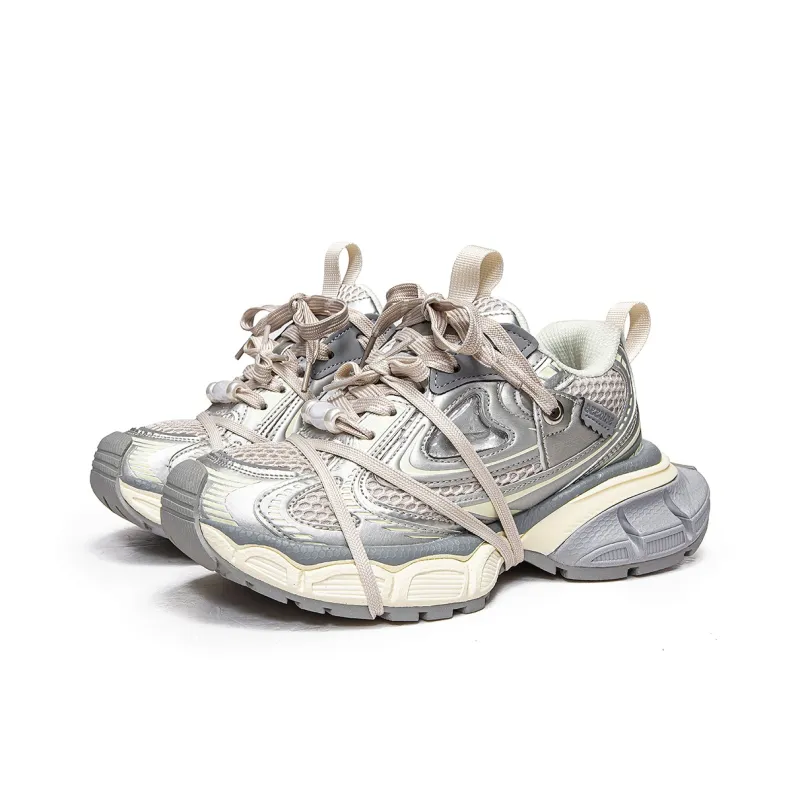 MQ Shock Absorbers With Slip Resistant And Abrasion Resistant Properties Low Top Chunky Sneakers Unisex-2