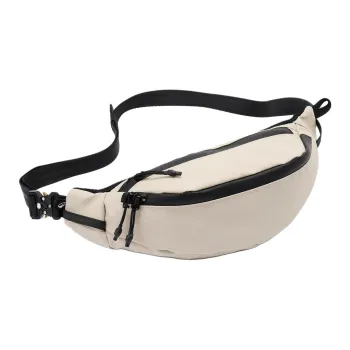 DECATHLON Polyester Fanny Pack Unisex Beige