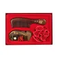 Sandalwood Comb+Red Rose Set