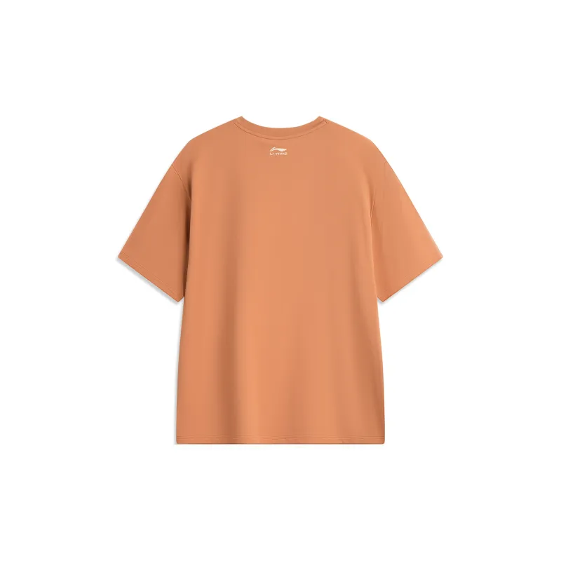 LiNing Sports Life Collection T-Shirt Unisex Amber Brown-1