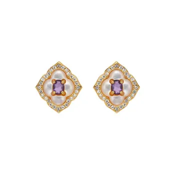 CARAT'S DIARY S925 Silver Stud Earrings Women's