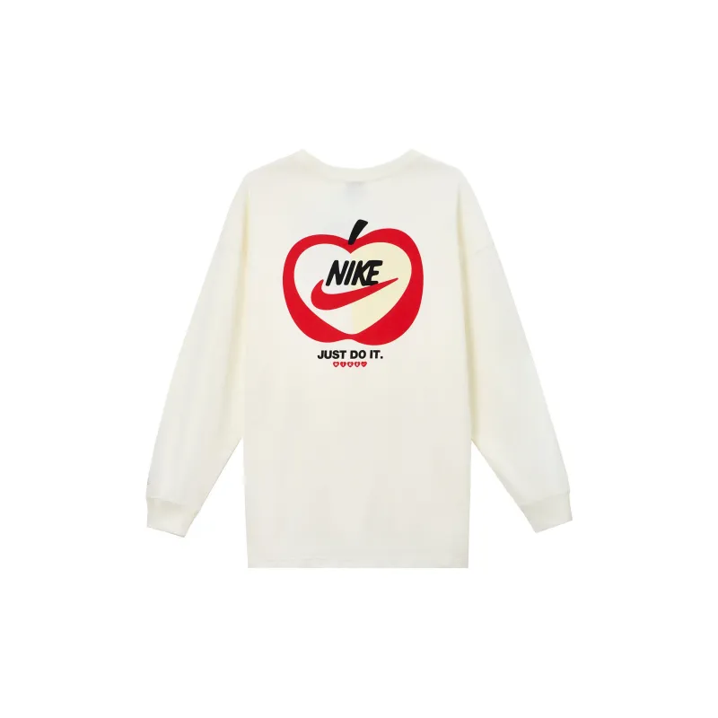 Nike Sportswear Drop Shoulder Sleeve T Shirt Women's Sail White-1