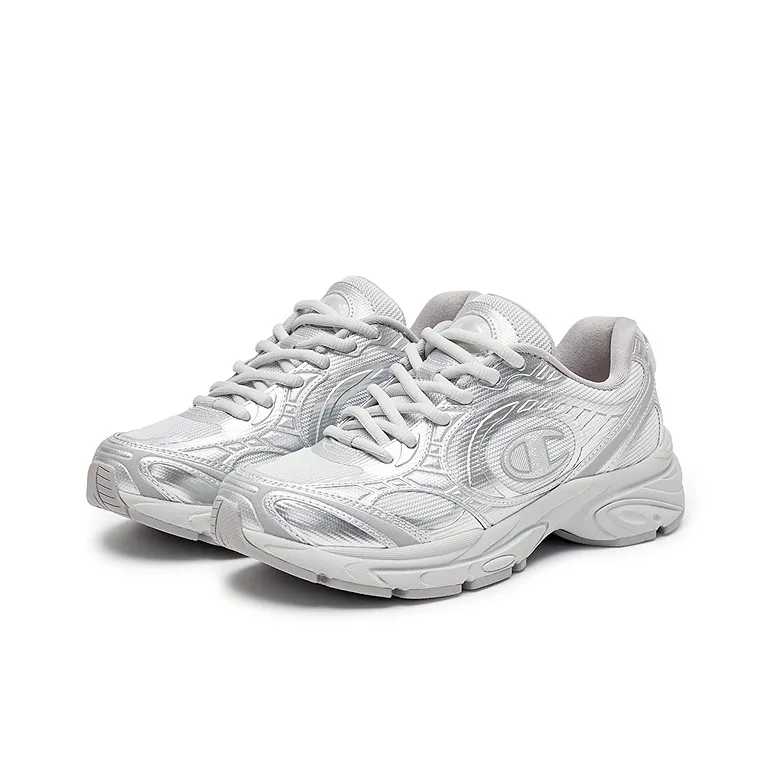 Champion Low Top Running Shoes Unisex Silver White/Daya Gray-1