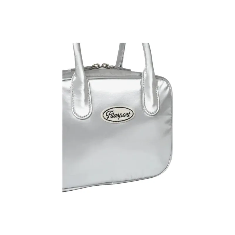 FILA Polyester Tote Bag Shopping Bag Handbag Small Size Women's Silver-5