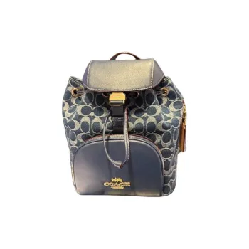 COACH Fabric Backpack Medium Size Women's Blue