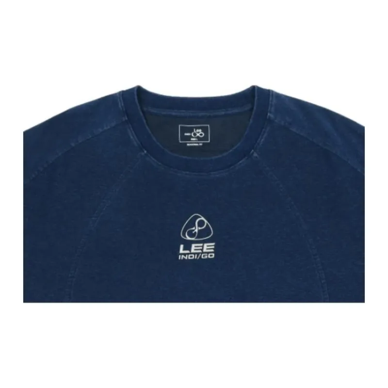 Lee SS25 INDIGO T Shirts Men Light Blue-2