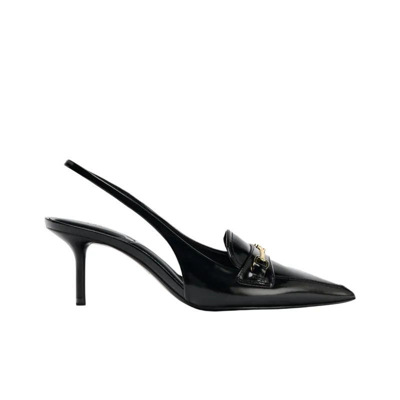 ZARA Slim Heel High Heels 7cm Women's Black-1