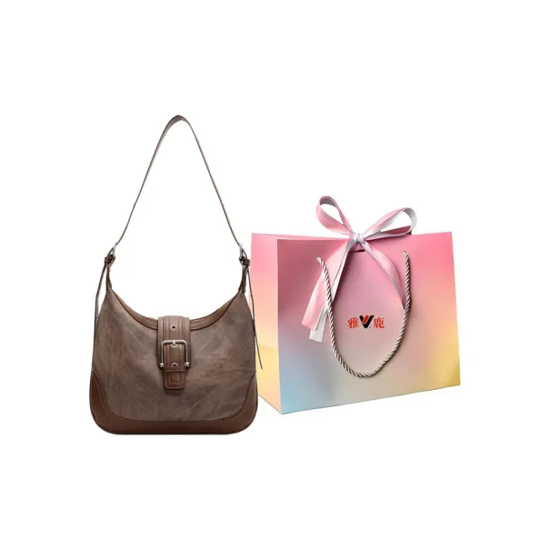 Yalu PU Crossbody Bag, Shoulder Bag Regular Women's Dark Tea/Ecru/Blue/Coffee-18