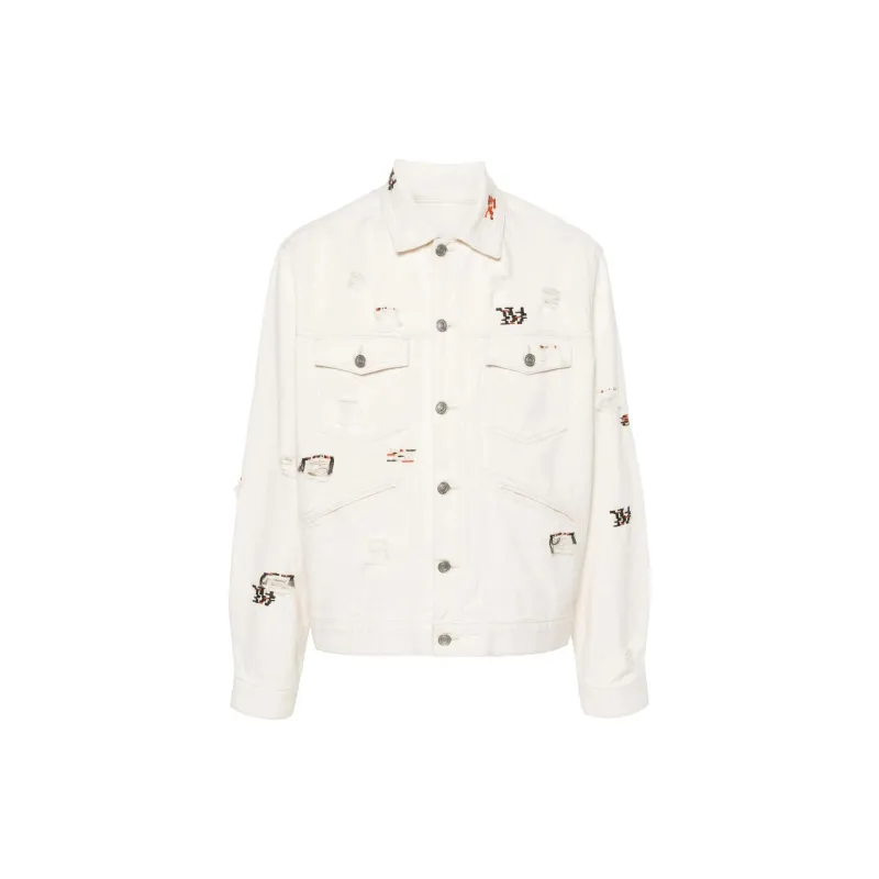 ISABEL MARANT ETOILE Jango Embroidered detail Denim Jacket-0