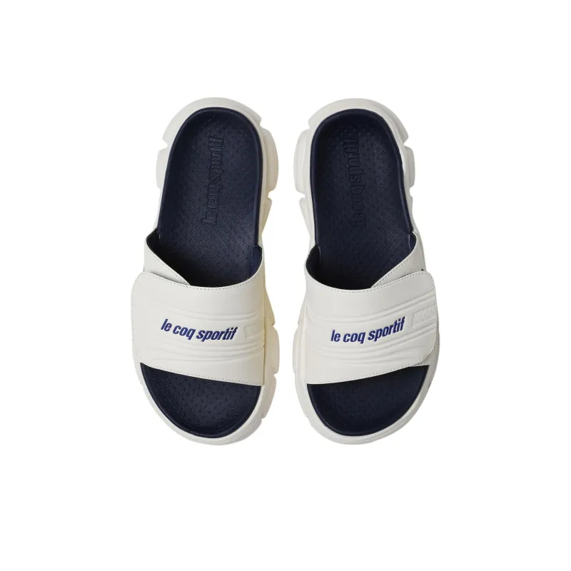 Le Coq Sportif L2K Quiet Slip Resistant Slide Slippers Unisex Beige-2