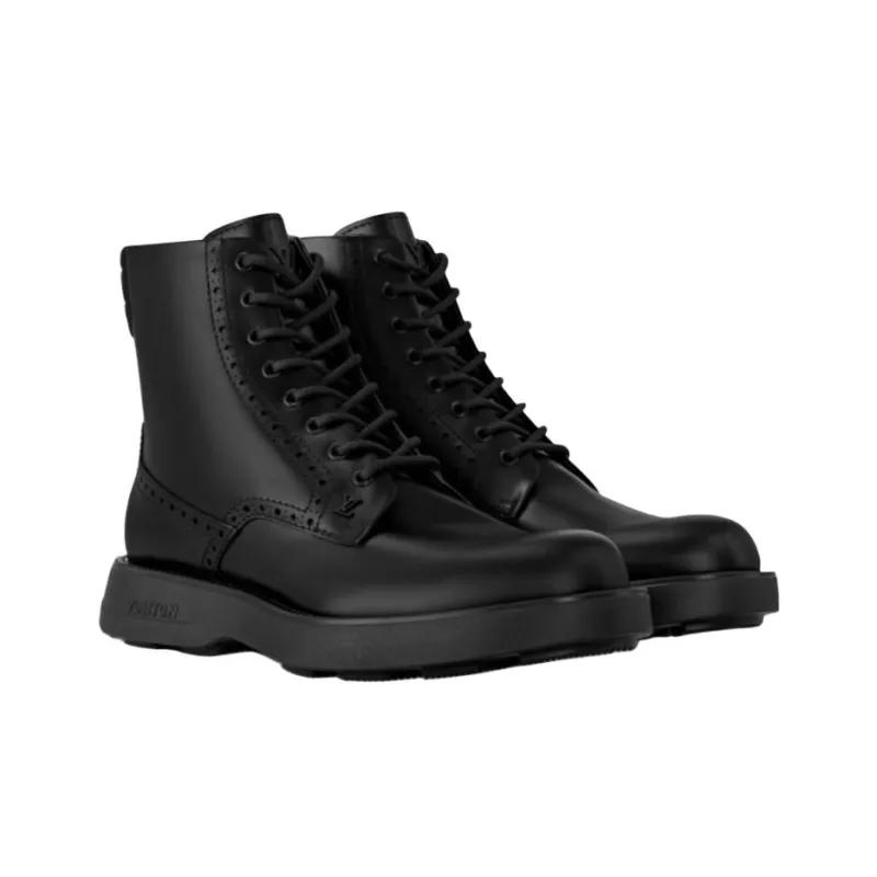 LOUIS VUITTON Bastille Ankle Boots Men's Black-2