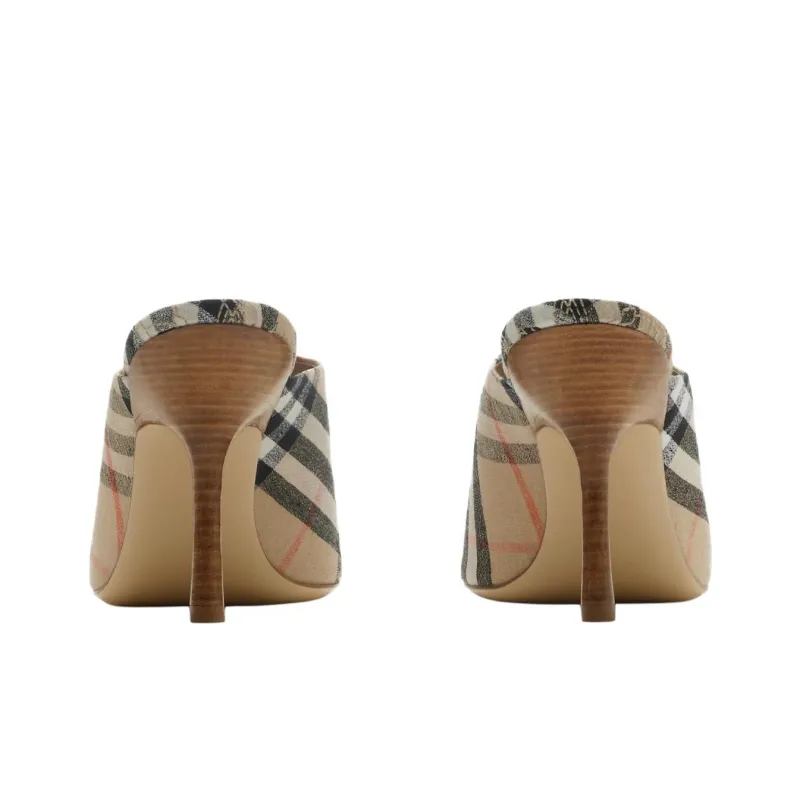 Burberry Slide Slippers 9cm Women's Sand-4