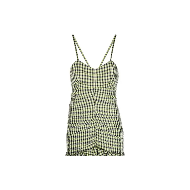 PHILOSOPHY DI LORENZO SERAFINI Vichy Taffeta Mini Dress-4
