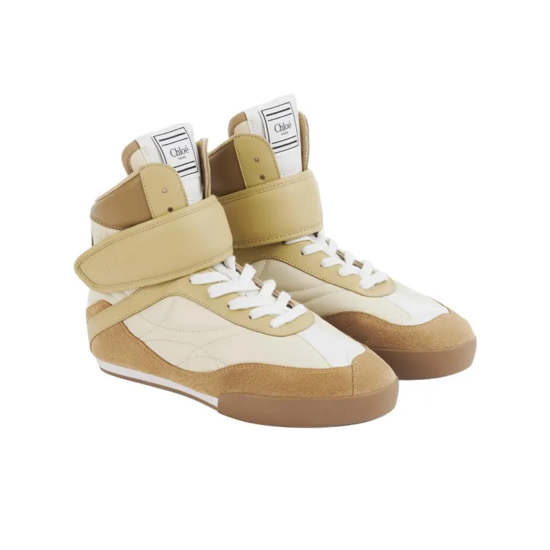 Chloe Kick High-Top Skateboard Shoes Women's Brown-2