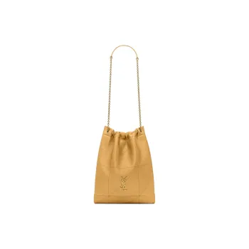 SAINT LAURENT Jamie Nappa Leather Handbag Shoulder Bag Women's Yellow