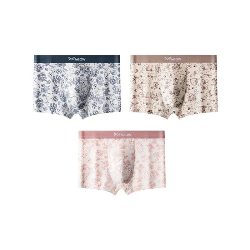 MIIOW Trendy Party Collection Cooling Summer Collection Underpants Men's 3 Pack-10