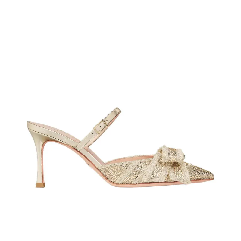 DIOR Adiorable Closed Toe Slippers 8cm Women's Gold-1