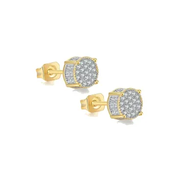 GUDUD Alloy Stud Earrings Men's