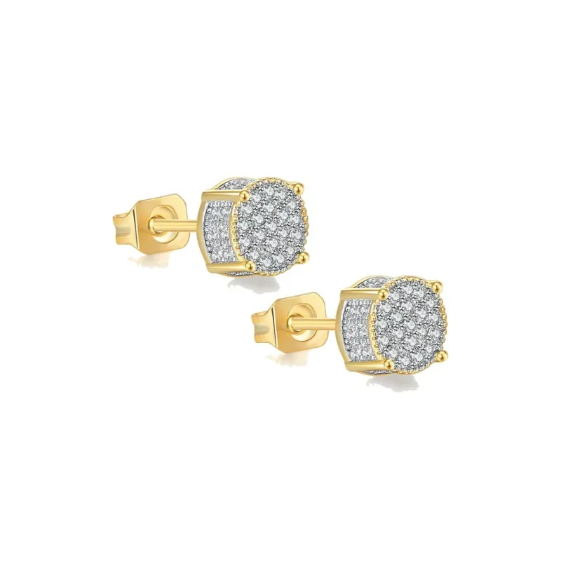 GUDUD Alloy Stud Earrings Men's-0