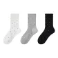 3-Pack (White+Light Gray+Black)