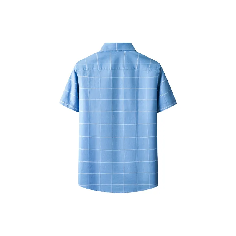KAISER Shirts Men Blue Plaid-1