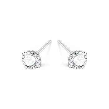 SUYG S925 Silver Stud Earrings Women's Box+Shopping Bag Packaging