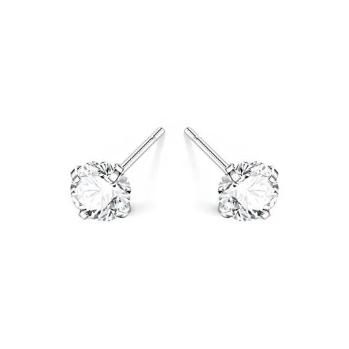 SUYG S925 Silver Stud Earrings Women's Box+Shopping Bag Packaging