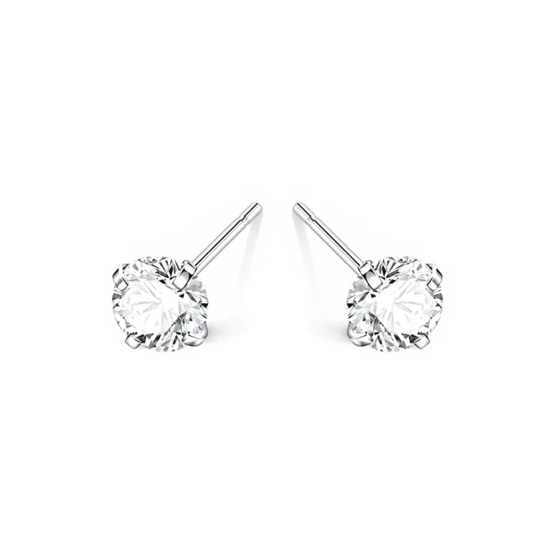SUYG S925 Silver Stud Earrings Women's Box+Shopping Bag Packaging-0