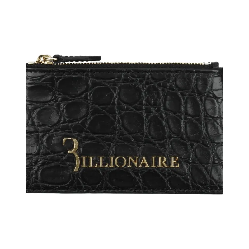 BILLIONAIRE BOYS CLUB Leather Card Holder Wallet Men's Black-2