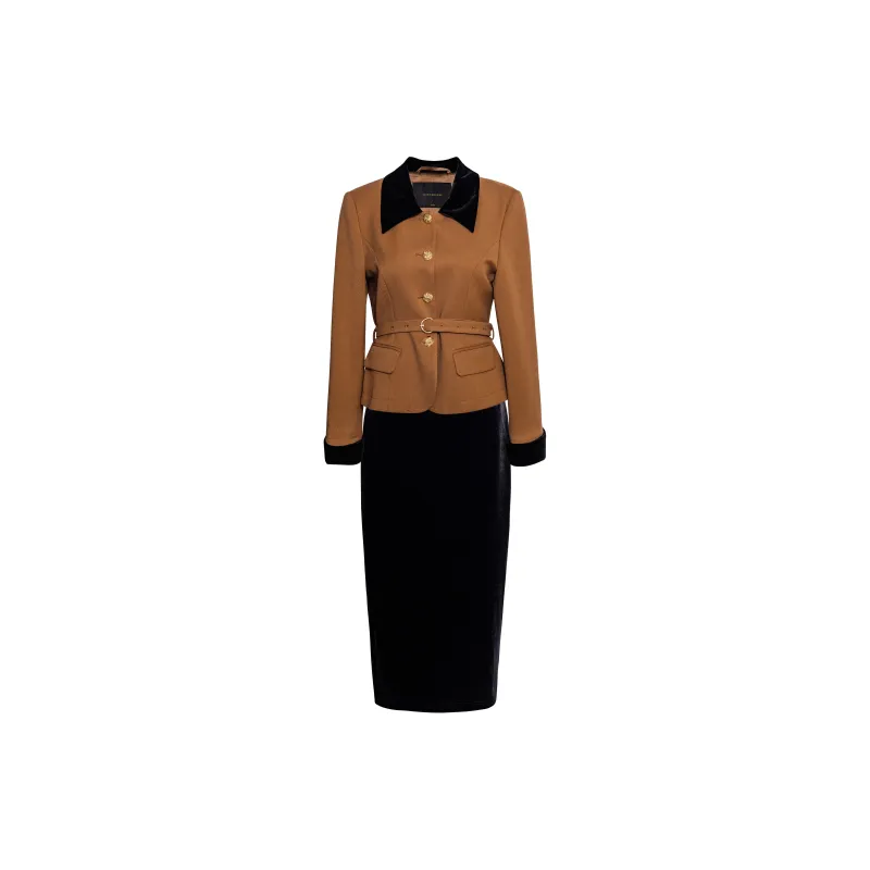 ROEYSHOUSE Skirt Set Women's Brown-1