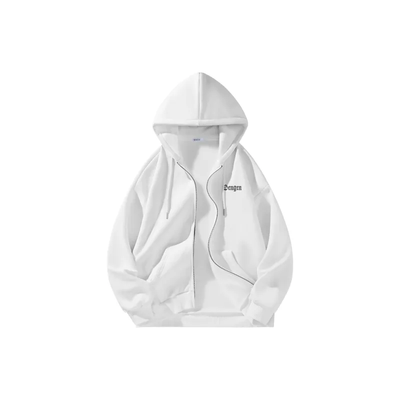 BENGEN Jackets Coats Unisex White-3