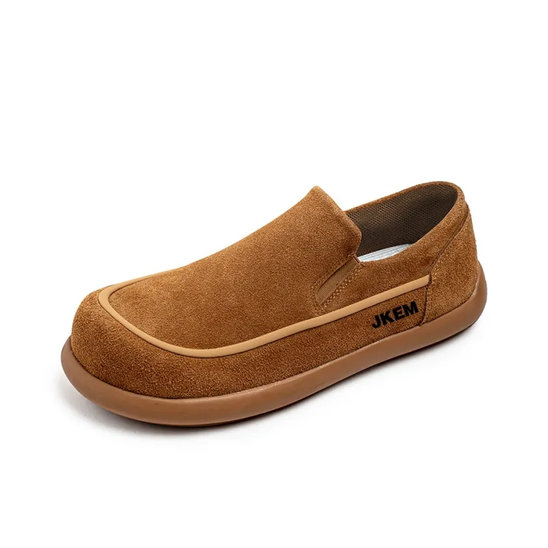JKEM Men's Casual Shoes Men Low Top Black/Khaki/Chestnut-6