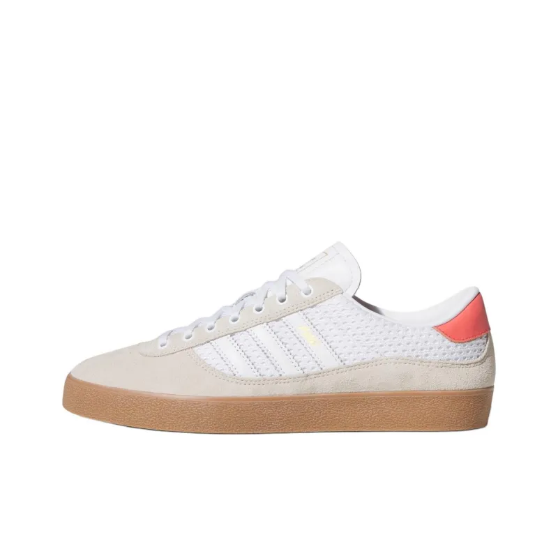 Adidas Originals Puig Indoor Anti Slip Wear Resistant Low Top Skateboard Shoes Men's Beige-0
