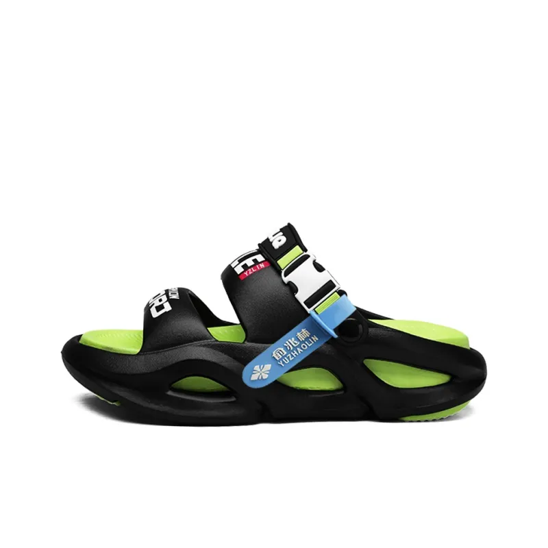 YUZHAOLIN EVA Cut Out Massage Slip Resistant Abrasion Resistant Quiet Slide Slippers Unisex-25